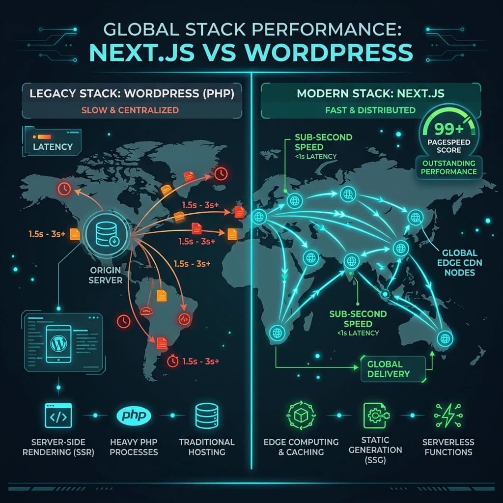 Kinstel Next.js Global Stack Performance & Speed Architecture