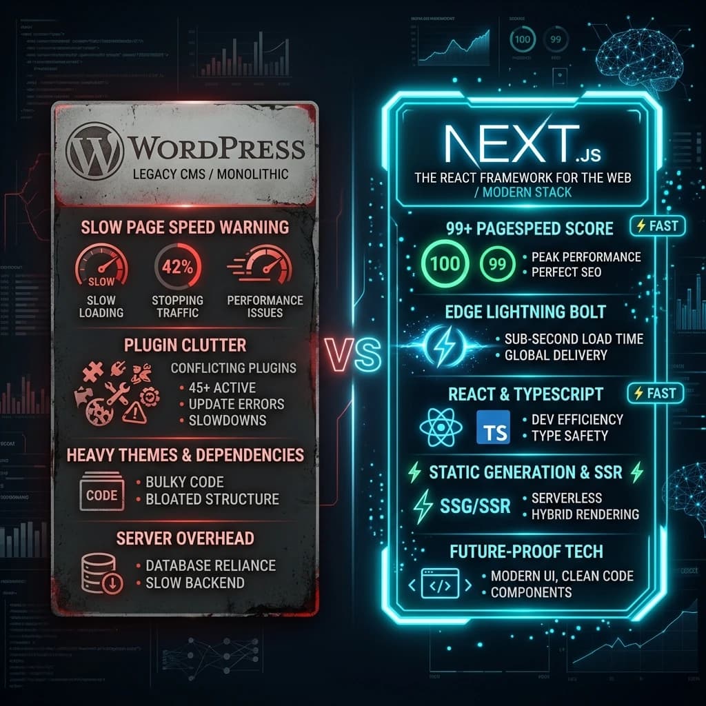 Next.js vs WordPress: Which Is Right for Your Business?