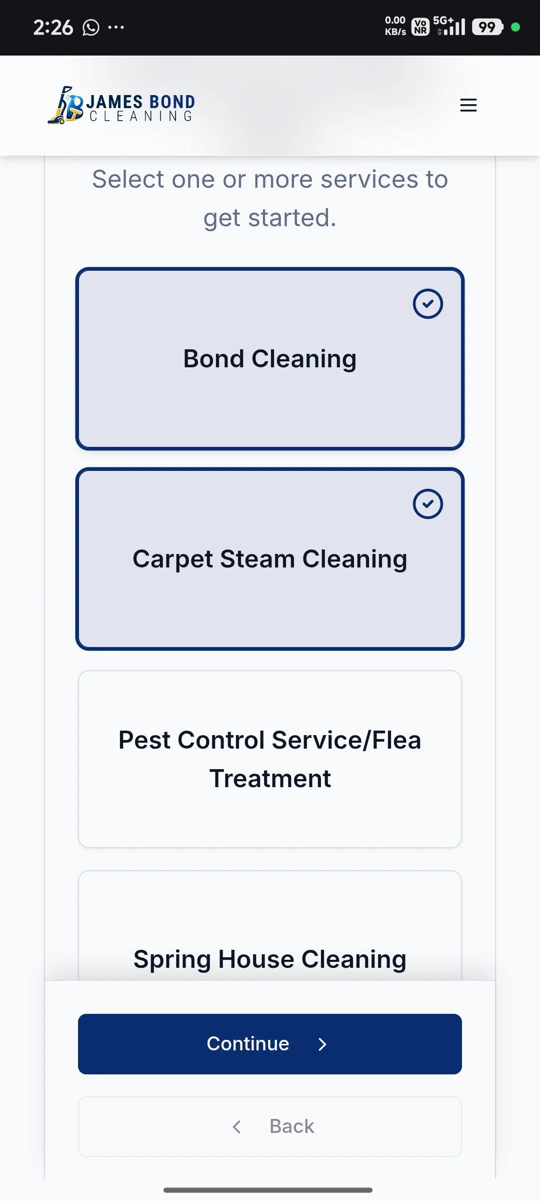 Mobile Service Selection Experience
