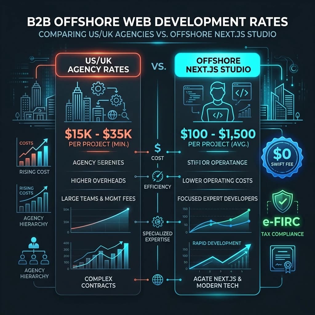The True Cost of Offshore Web Development: Rates, Hidden Bank Fees & Invoicing Guide